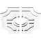 Ekena Millwork Haus Architectural Grade PVC Contemporary Ceiling Medallion, Two Piece, 12"OD x 3"ID x 4"C x 1"P CMP12HS2-03000 - alternate 2